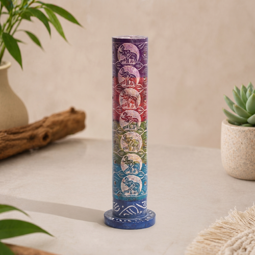Marble Incense Sticks Holder - Design Inspired by 7 life chakras