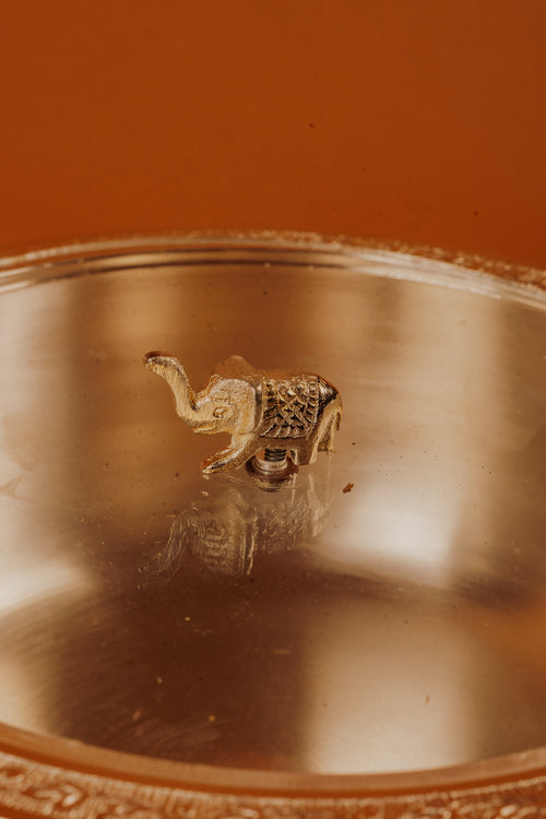German Silver Plated Big Bowl with Lid | Luxury Serving & Gift