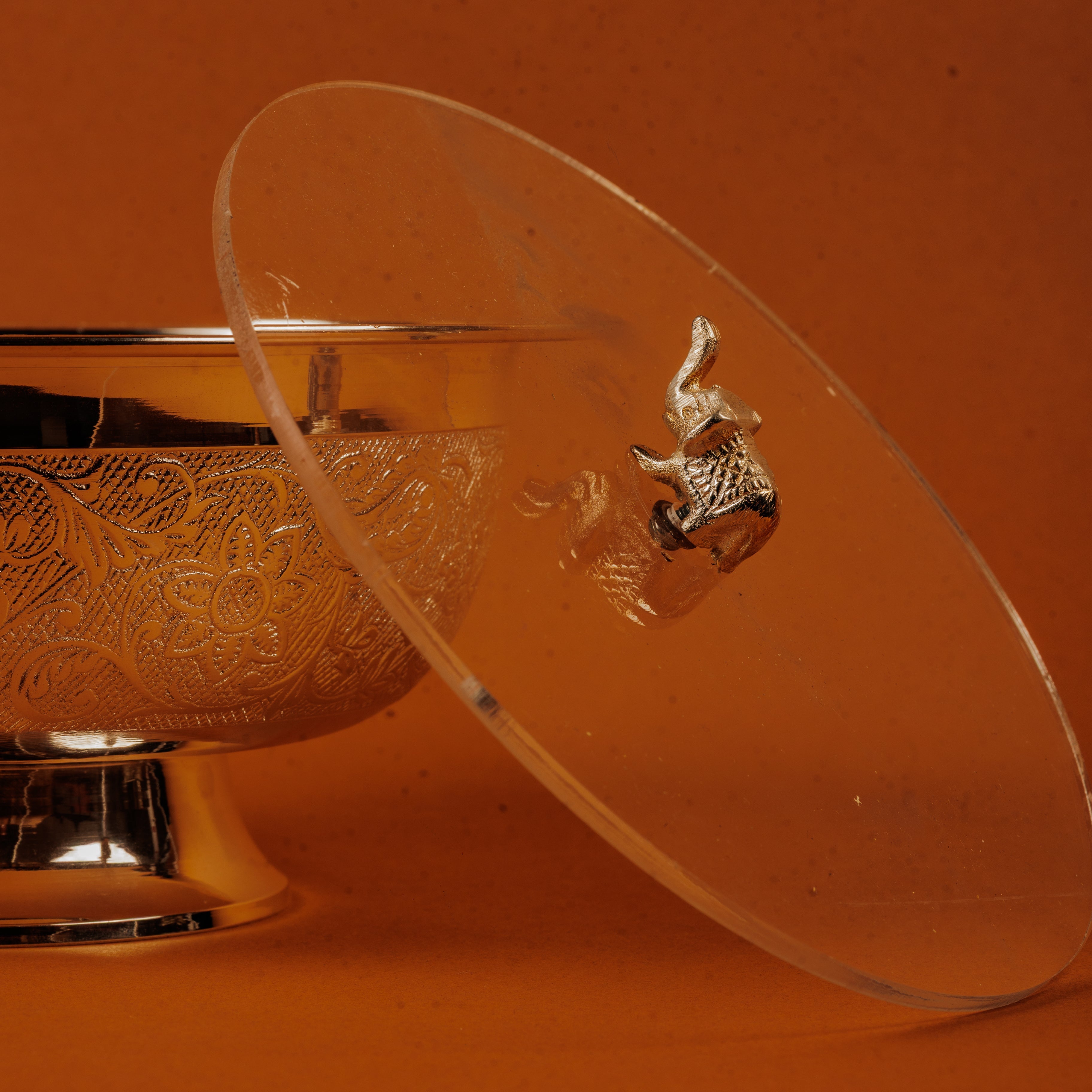 German Silver Plated Big Bowl with Lid | Luxury Serving & Gift