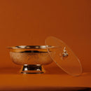 German Silver Plated Big Bowl with Lid | Luxury Serving & Gift