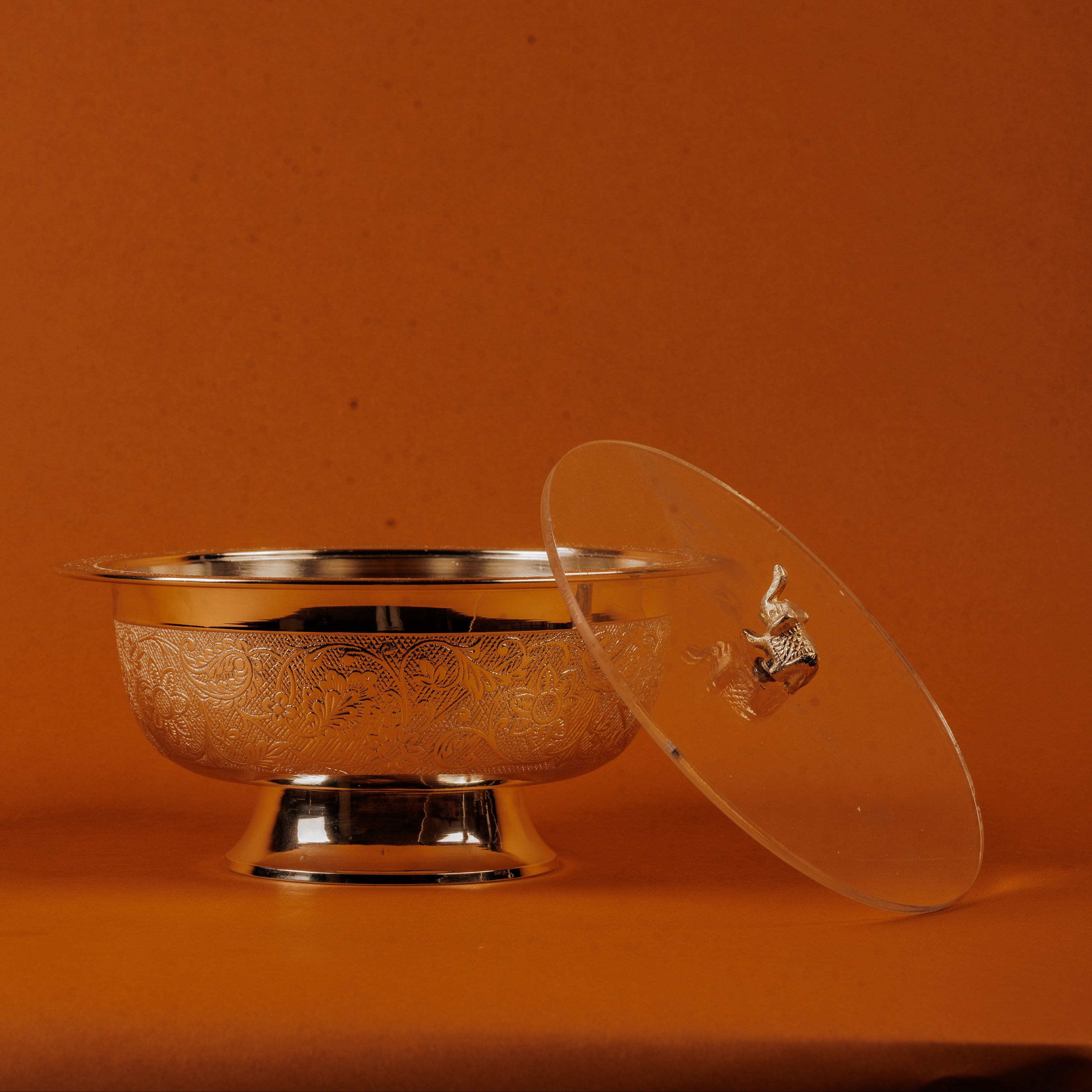 German Silver Plated Big Bowl with Lid | Luxury Serving & Gift