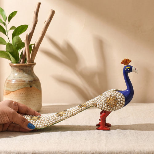 Meenakari Stone Peacock