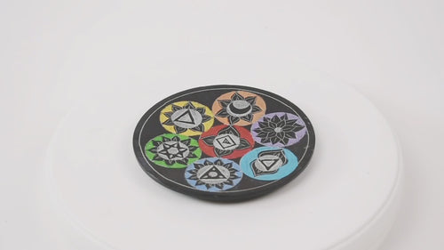 Incense Holder Round - Inpired by 7 Life Chakra