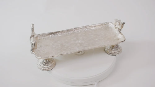 Serving Platter with Trunk of Tradition - Silver