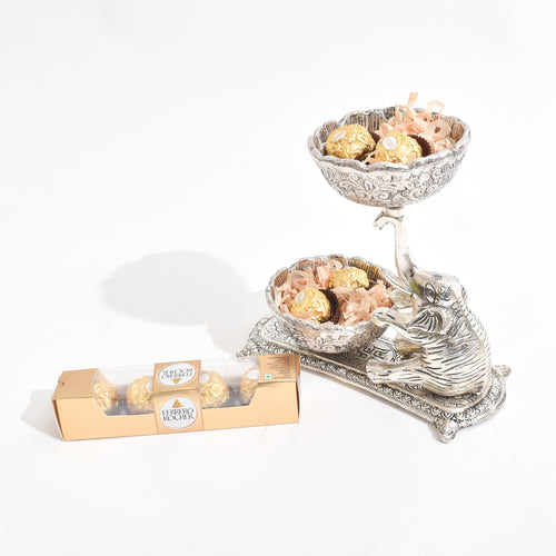 Elephant Platter with 2 bowls
